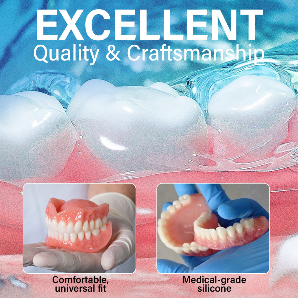 ✅ Made and Shipped from the US | Suction-fit Complete Denture👵