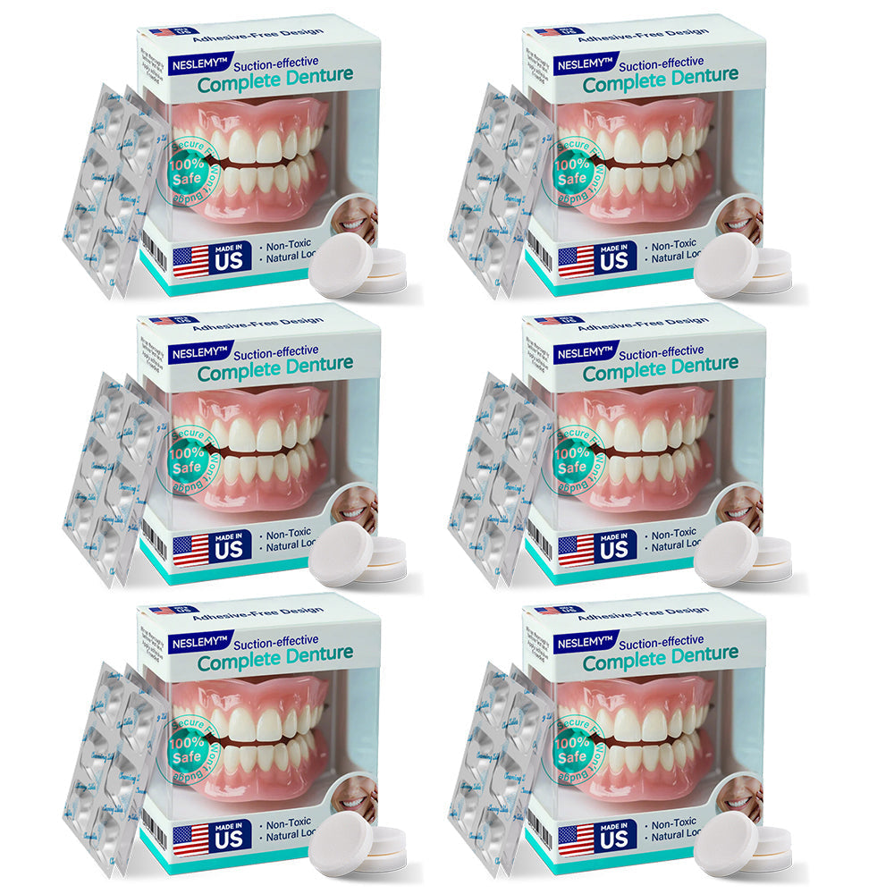 ✅ Made and Shipped from the US | Suction-fit Complete Denture👵