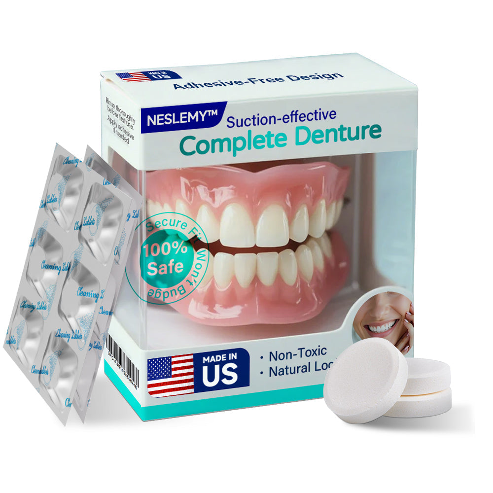 ✅ Made and Shipped from the US | Suction-fit Complete Denture👵