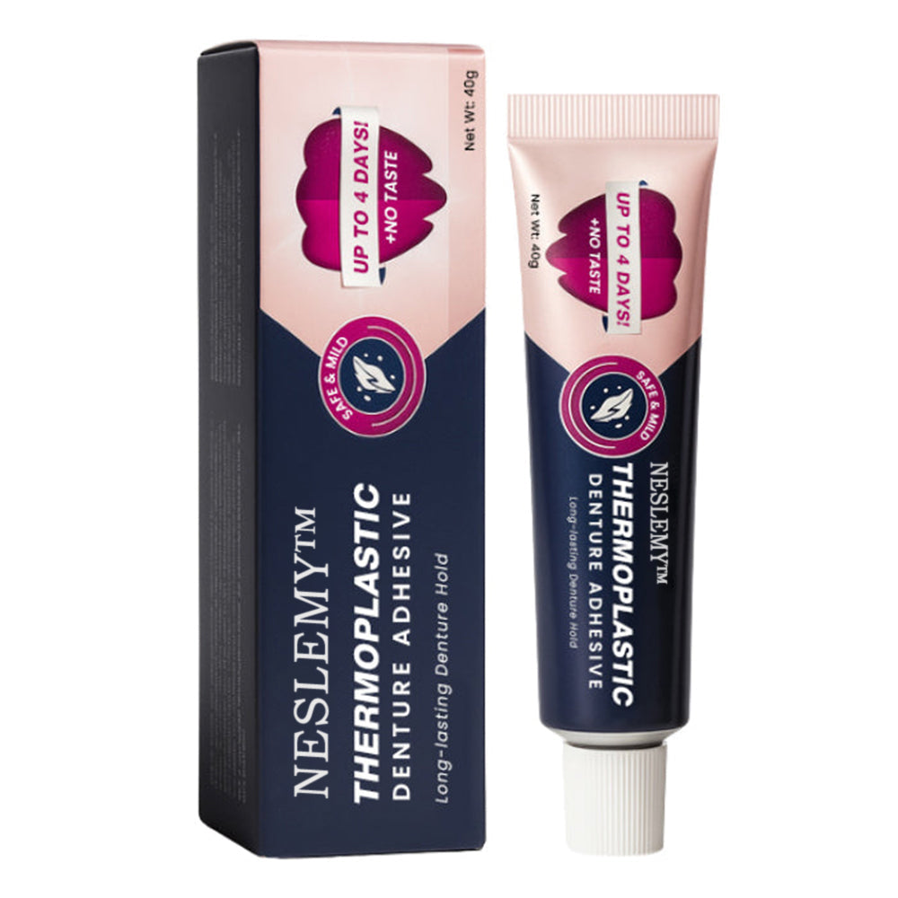 NESLEMY™ Thermoplastic Denture Adhesive – 🌟 Long-Lasting Comfort & 💪 Superior Hold