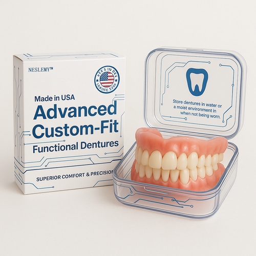 NESLEMY™🦷 Advanced Comfort-Fit Custom Denture Set 🦷 (Clinically proven for all-day comfort — trusted by over 100,000 satisfied users globally)