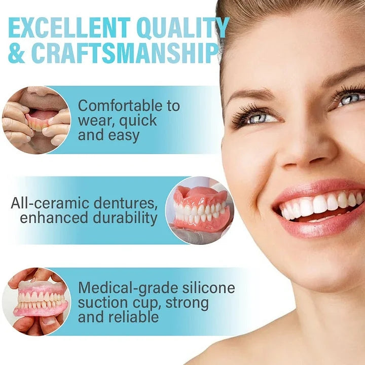 NESLEMY™🦷 Advanced Comfort-Fit Custom Denture Set 🦷 (Clinically proven for all-day comfort — trusted by over 100,000 satisfied users globally)