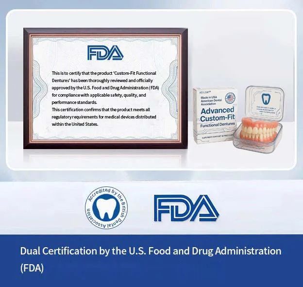 NESLEMY™🦷 Advanced Comfort-Fit Custom Denture Set 🦷 (Clinically proven for all-day comfort — trusted by over 100,000 satisfied users globally)