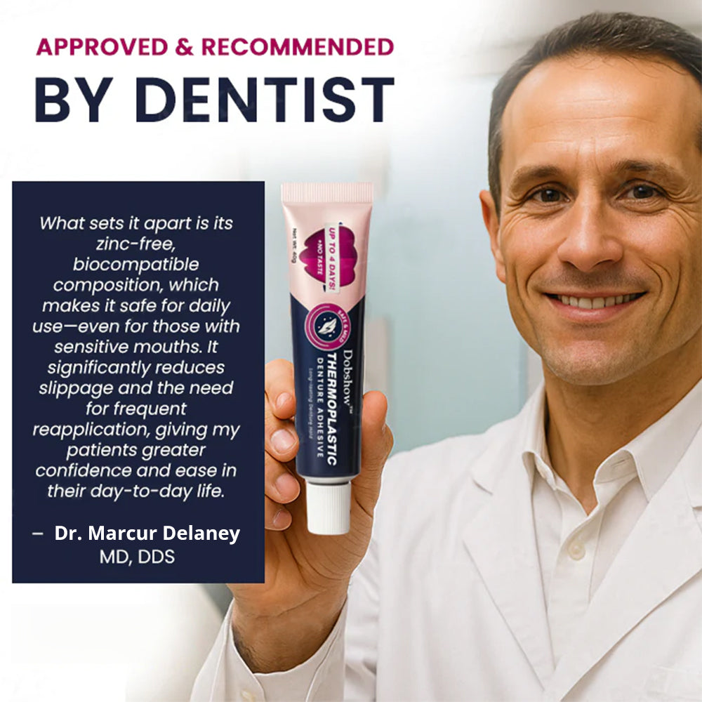 NESLEMY™ Thermoplastic Denture Adhesive – 🌟 Long-Lasting Comfort & 💪 Superior Hold