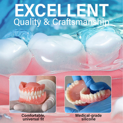 ✅ Made and Shipped from the US |  Suction-fit Complete Denture👵