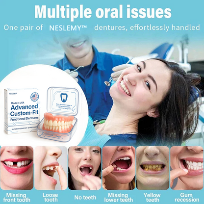 NESLEMY™🦷 Advanced Comfort-Fit Custom Denture Set 🦷 (Clinically proven for all-day comfort — trusted by over 100,000 satisfied users globally)