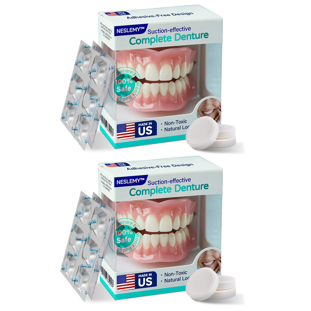 ✅ Made and Shipped from the US |  Suction-fit Complete Denture👵