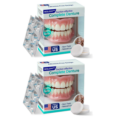 ✅ Made and Shipped from the US |  Suction-fit Complete Denture👵