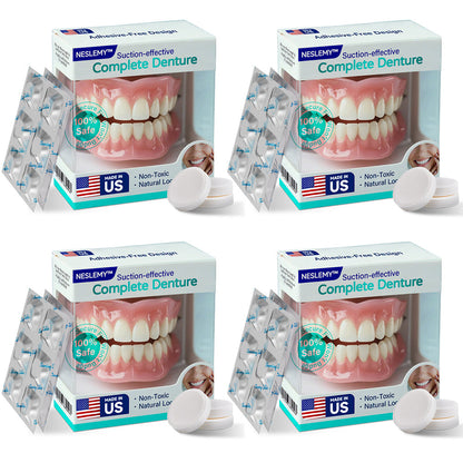 ✅ Made and Shipped from the US |  Suction-fit Complete Denture👵