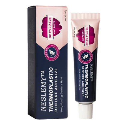 NESLEMY™ Thermoplastic Denture Adhesive – 🌟 Long-Lasting Comfort & 💪 Superior Hold