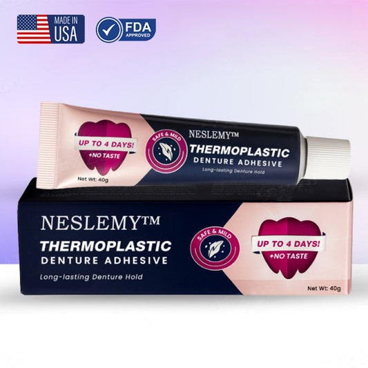 NESLEMY™ Thermoplastic Denture Adhesive – 🌟 Long-Lasting Comfort & 💪 Superior Hold