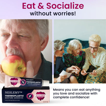 NESLEMY™ Thermoplastic Denture Adhesive – 🌟 Long-Lasting Comfort & 💪 Superior Hold